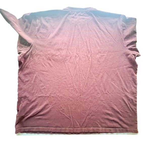 Carhartt T-Shirt M 4XL Short Sleeve Crewneck Original Fit Pocket Dark Maroon - Picture 3 of 9